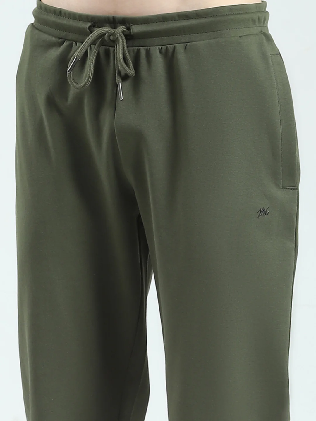 Men Olive Stripe Collar Half Sleeve Lower Set - Image 9