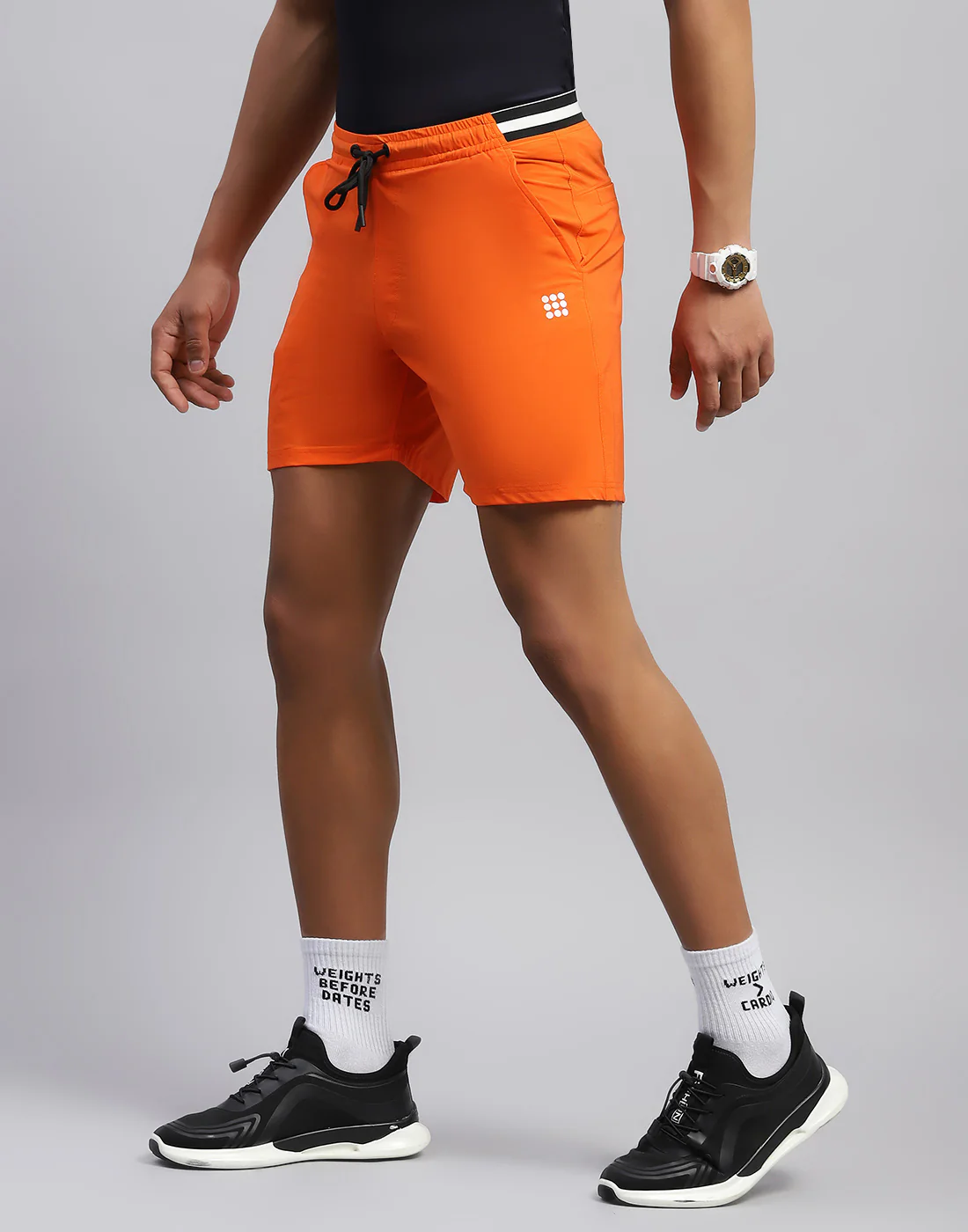 Rock.it Men Orange Solid Smart Fit Short - Image 4