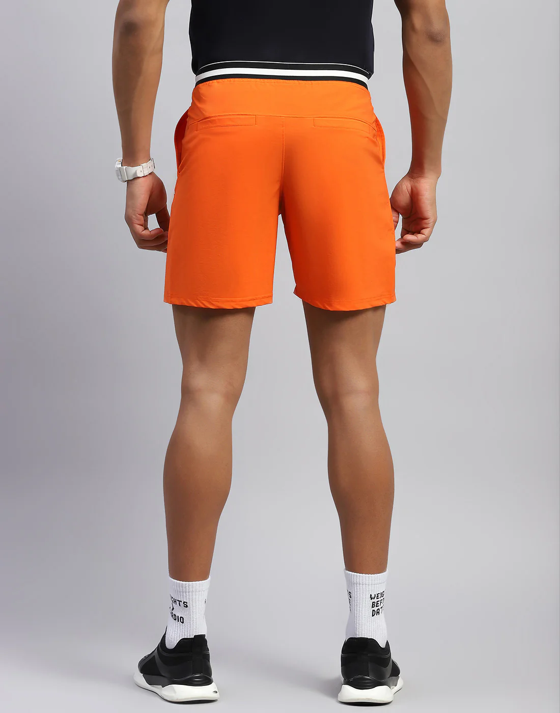 Rock.it Men Orange Solid Smart Fit Short - Image 6