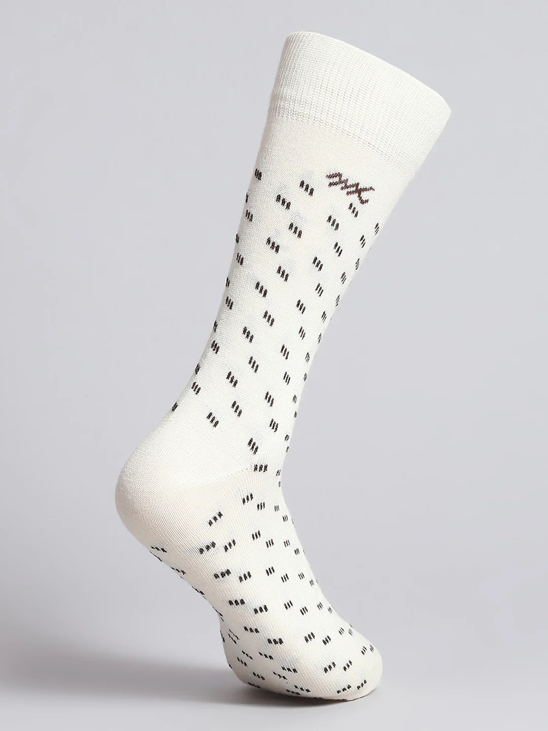 Men Pure Wool Printed Mid Calf Length Socks (1 Pair) - Image 4