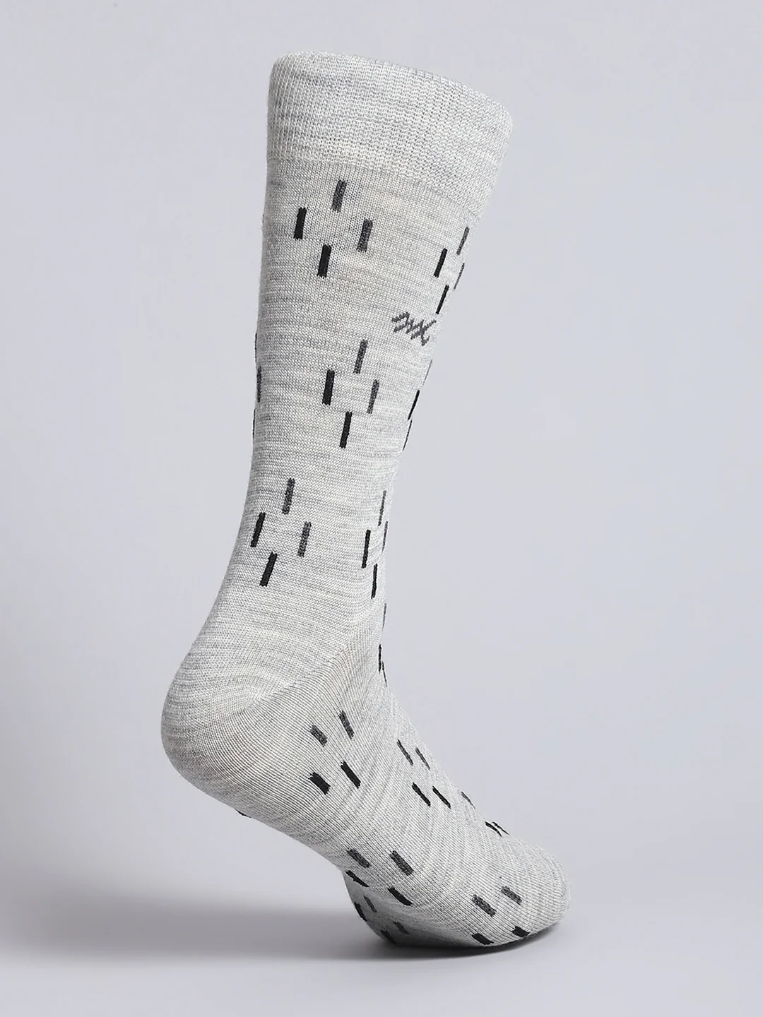 Men Pure Wool Printed Mid Calf Length Socks (1 Pair) - Image 4