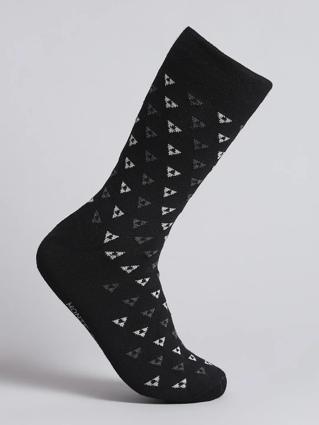 Men Pure Wool Self Design Mid Calf Length Socks (1 Pair) - Image 3