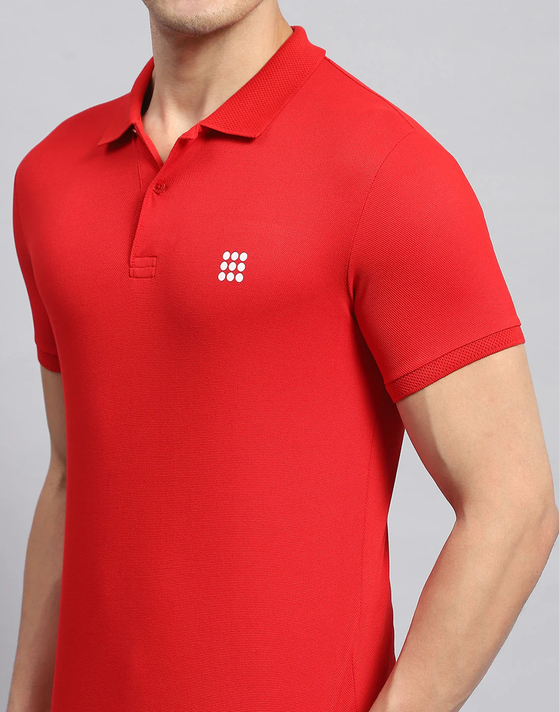 Rock.it Men Red Solid Collar Half Sleeve T-Shirt - Image 6