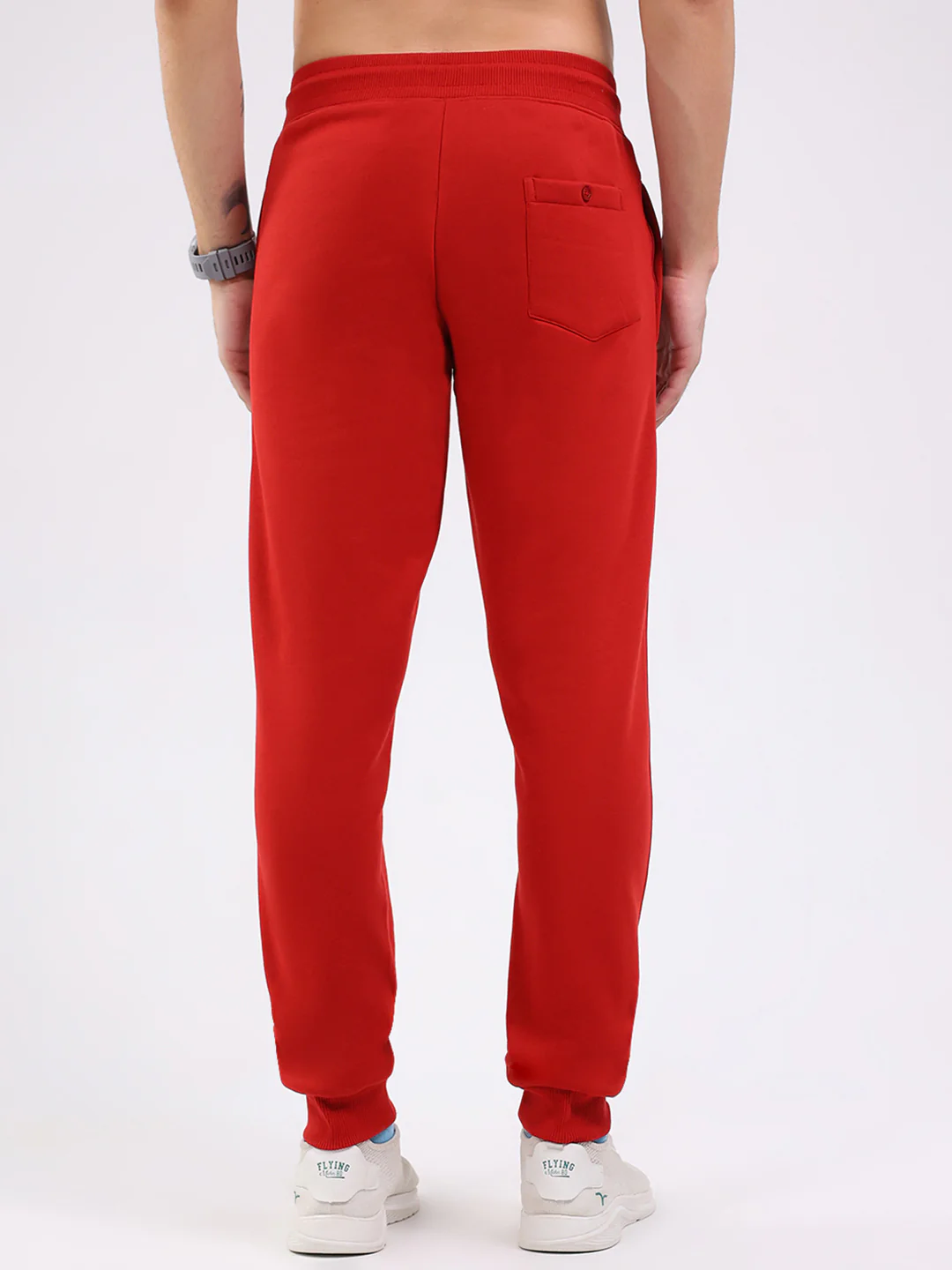 Men Red Solid Regular Fit Winter Lower - Image 5