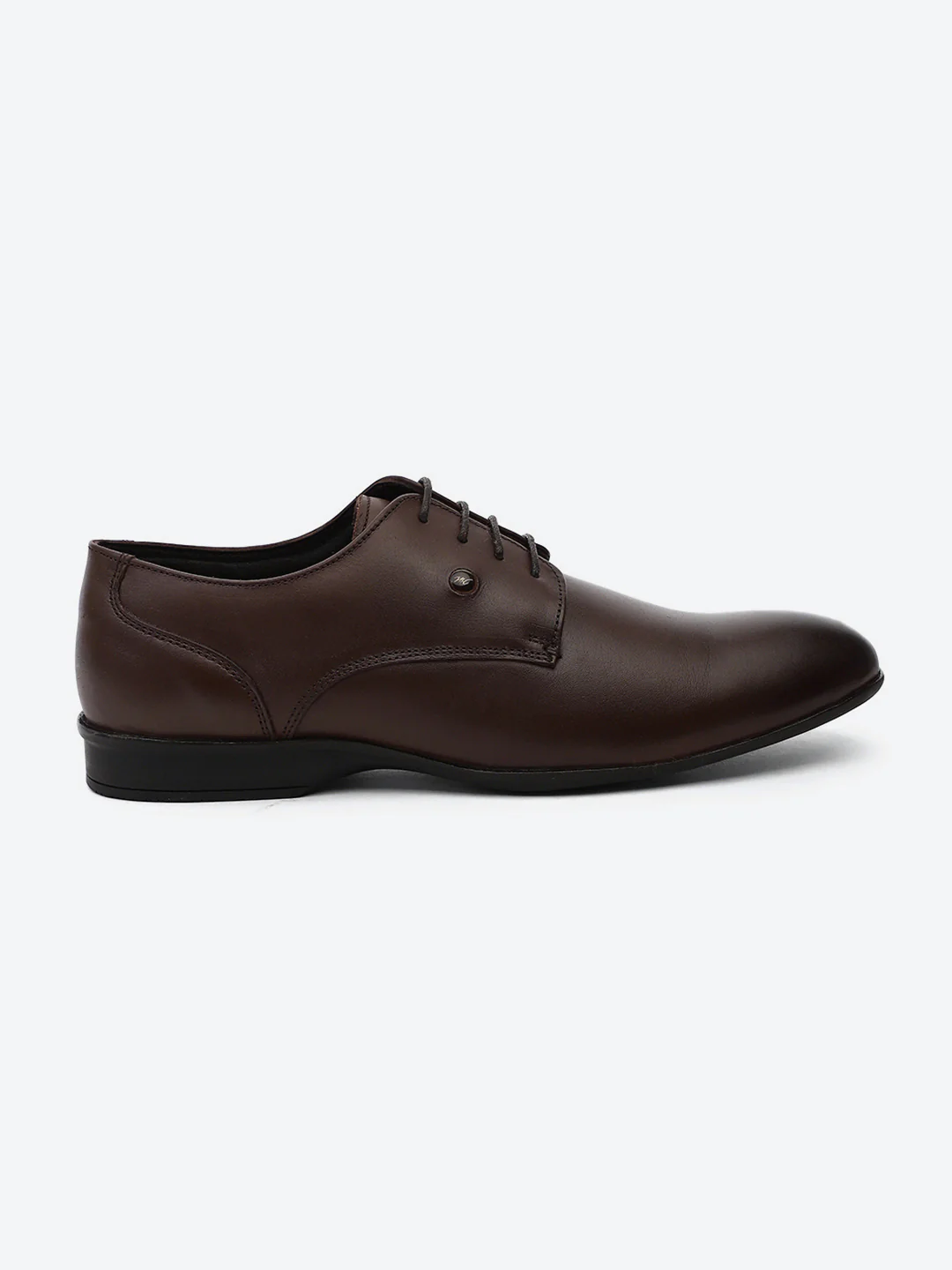 Men Tan Lace Up Genuine Leather Formal Derbys - Image 5