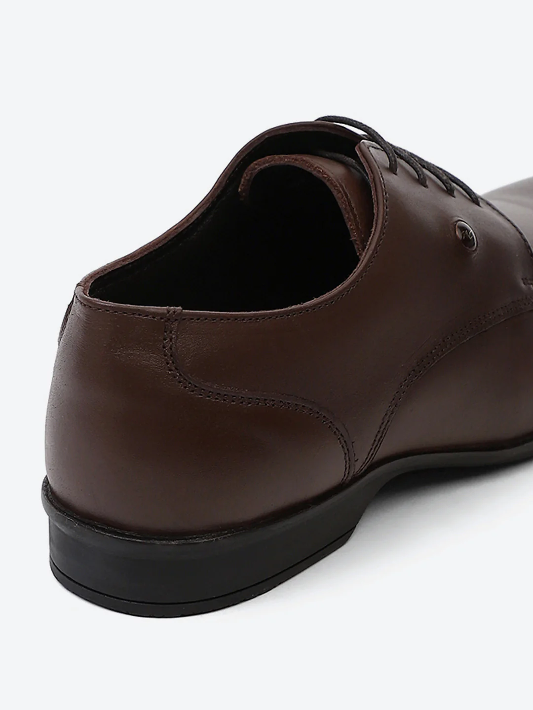 Men Tan Lace Up Genuine Leather Formal Derbys - Image 9
