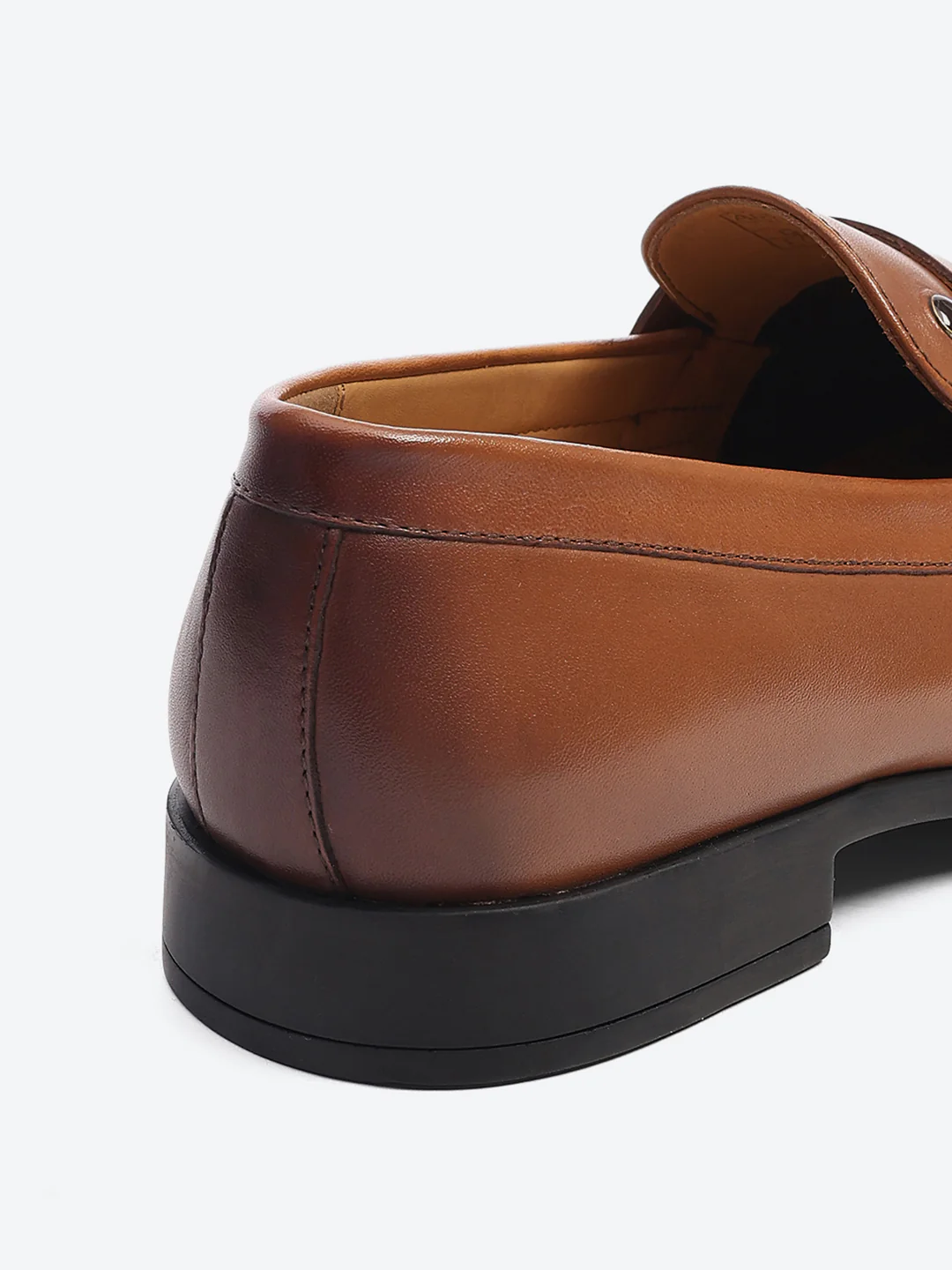 Men Tan Slip on Genuine Leather Loafers - Image 9