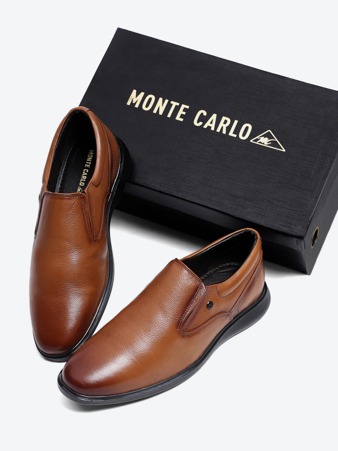 Monte Carlo Tan Formal Slip-On for Men - Image 2