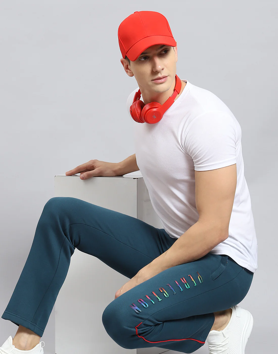 Men Teal Blue Solid Regular Fit Winter Lower - Image 2
