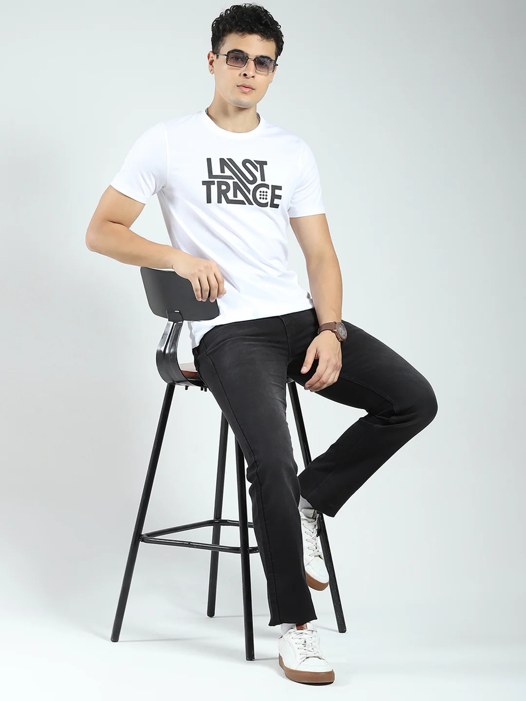 Rock.it Men White Printed Round Neck Half Sleeve T-Shirt - Image 2
