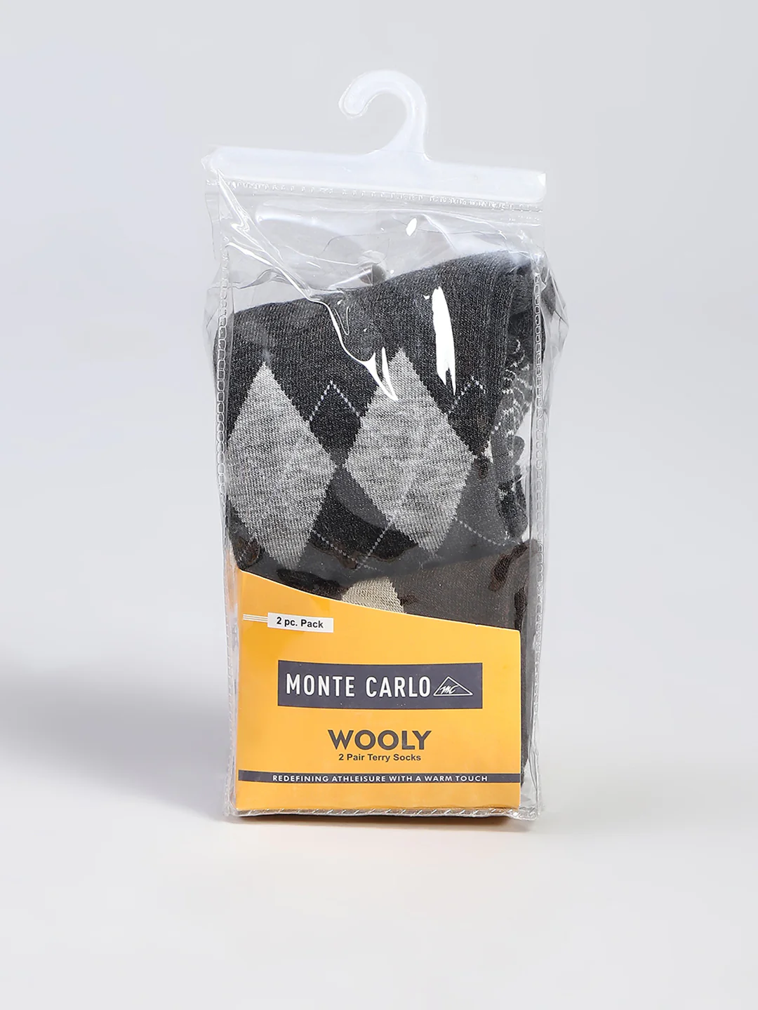 Men Wool blend Check Calf Length Socks (Pack of 2) - Image 10
