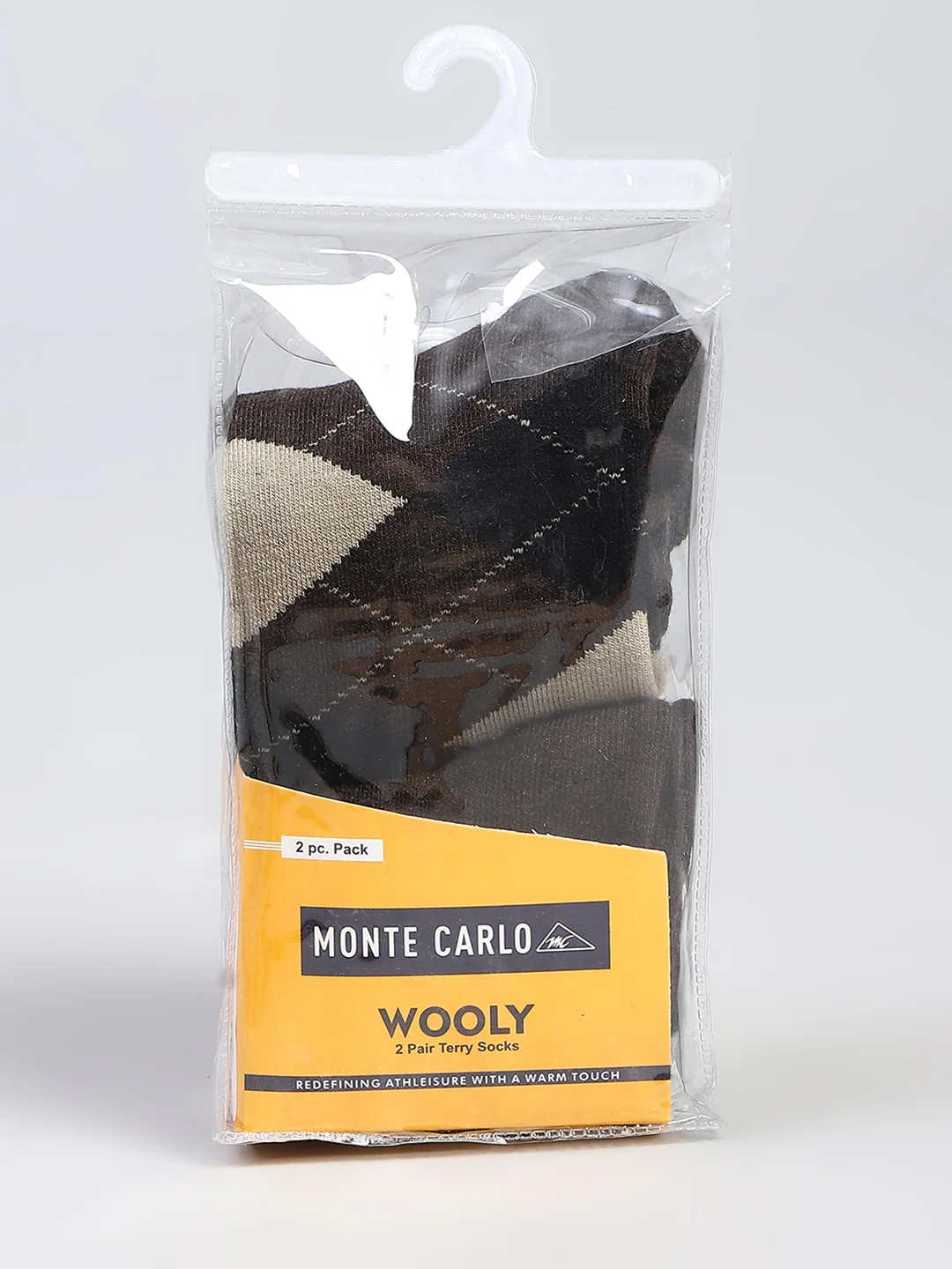 Men Wool blend Self Design Calf Length Socks (Pack of 2) - Image 10