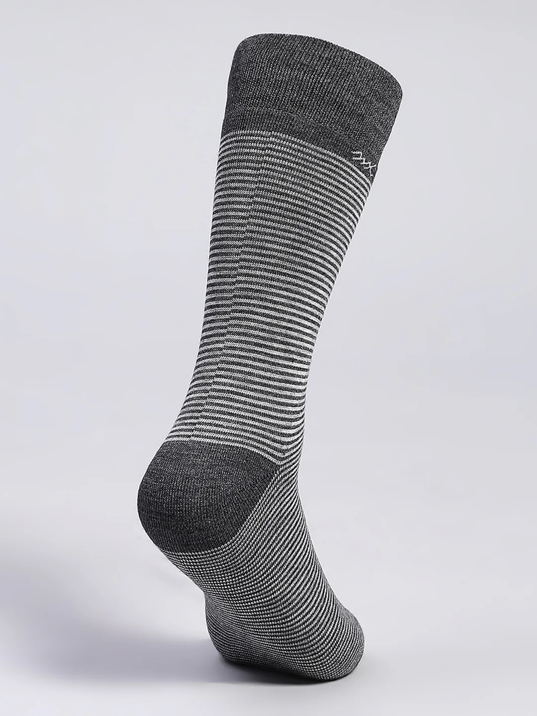 Men Wool blend Stripe Mid Calf Length Socks (1 Pair) - Image 4