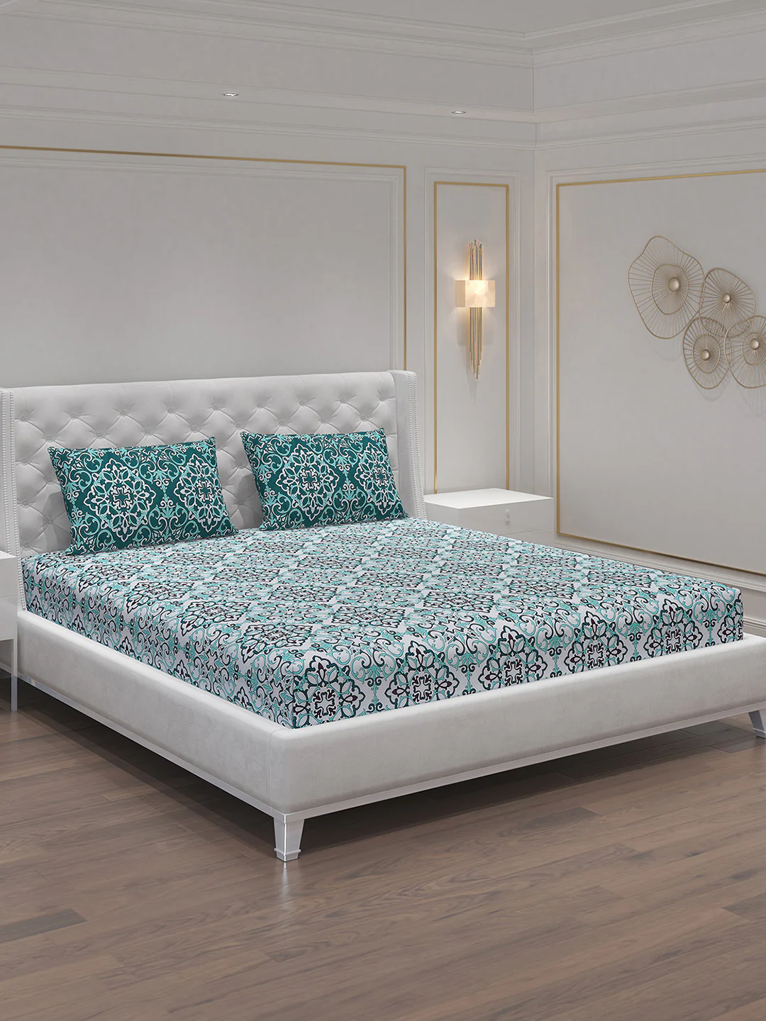 MOCA by Monte Carlo 104 GSM Cotton Double Bedsheet (2 Pcs Set) - Image 2