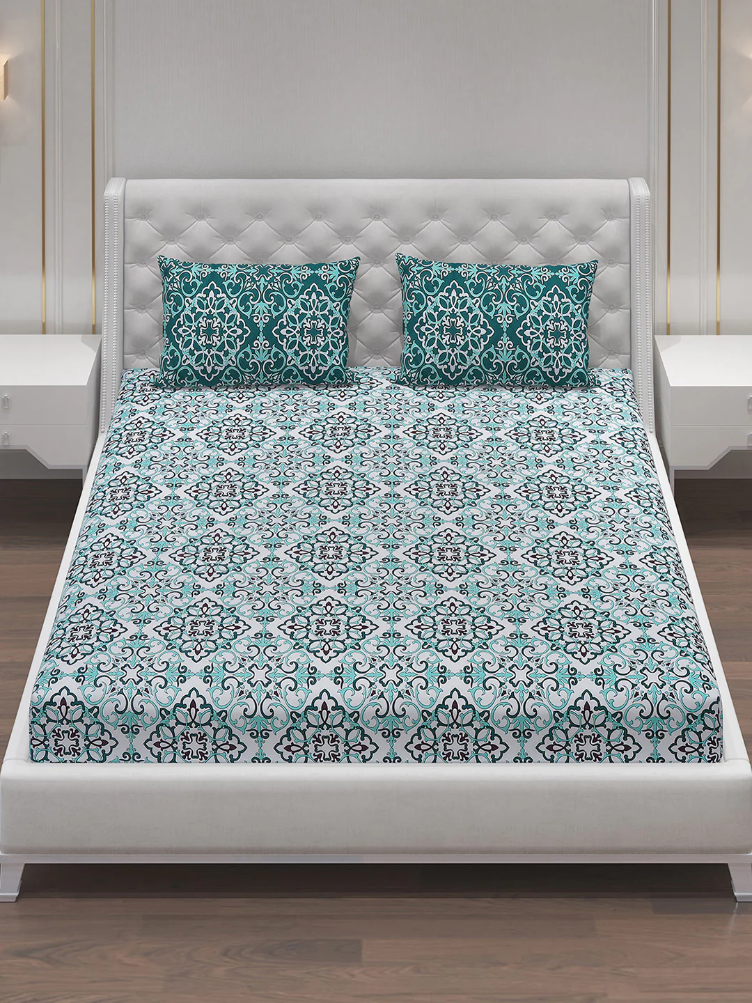 MOCA by Monte Carlo 104 GSM Cotton Double Bedsheet (2 Pcs Set) - Image 3