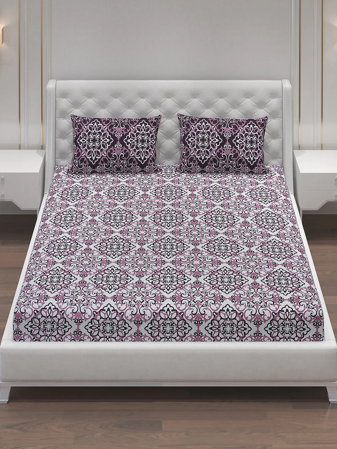 MOCA by Monte Carlo 104 GSM Cotton Double Bedsheet (2 Pcs Set) - Image 3