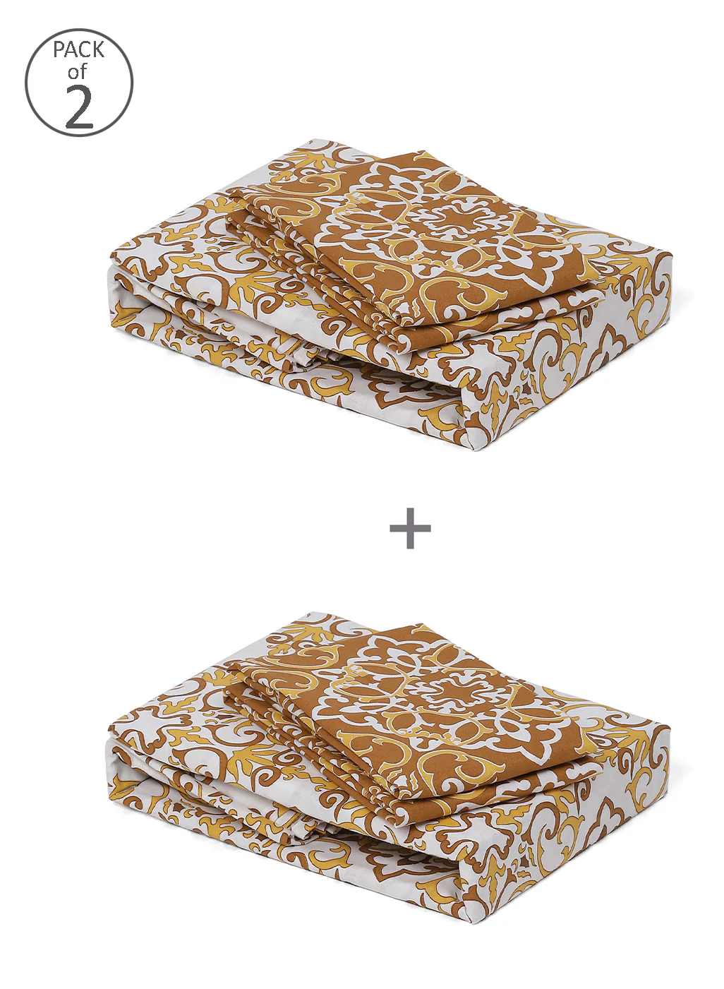 MOCA by Monte Carlo 104 GSM Cotton Double Bedsheet (2 Pcs Set) - Image 10