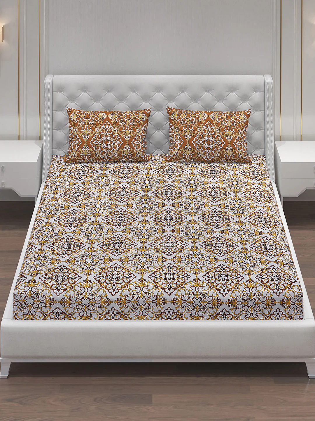 MOCA by Monte Carlo 104 GSM Cotton Double Bedsheet (2 Pcs Set) - Image 3