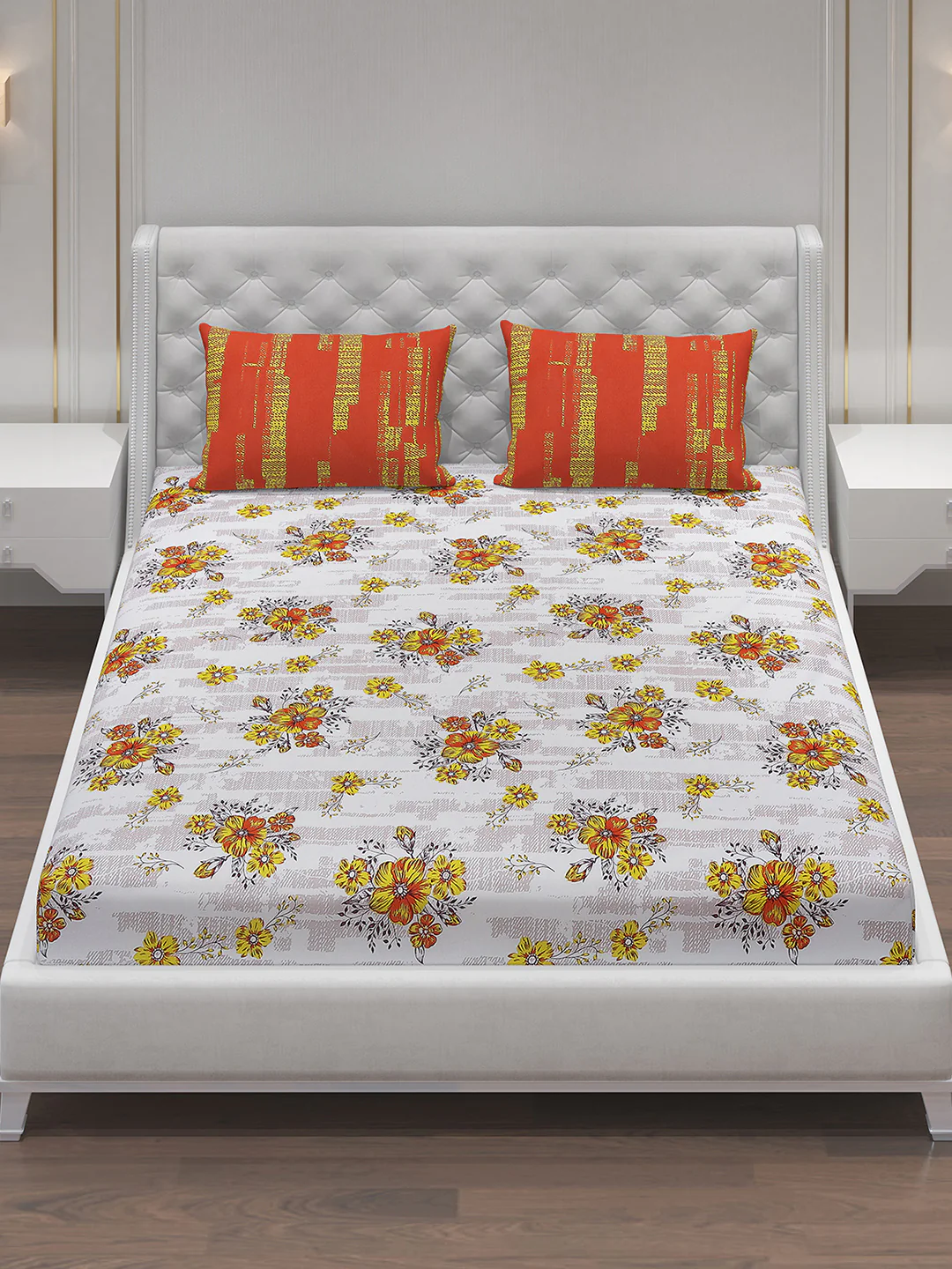 MOCA by Monte Carlo 104 GSM Cotton Double Bedsheet (2 Pcs Set) - Image 3