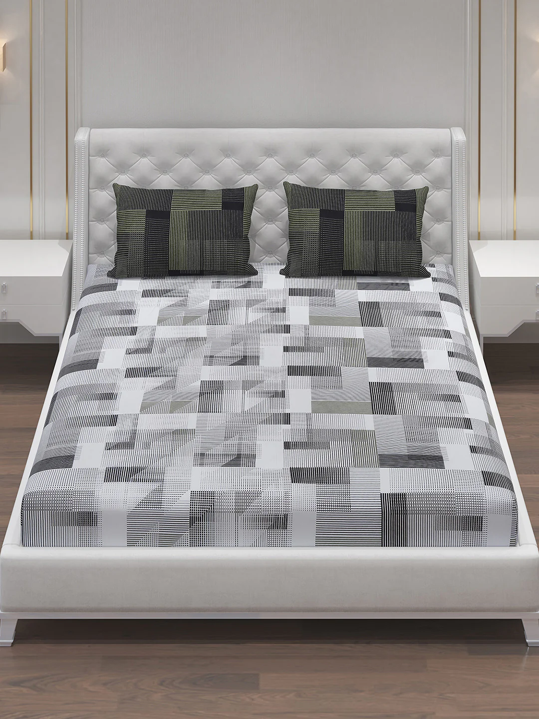 MOCA by Monte Carlo 104 GSM Cotton Double Bedsheet (2 Pcs Set) - Image 3