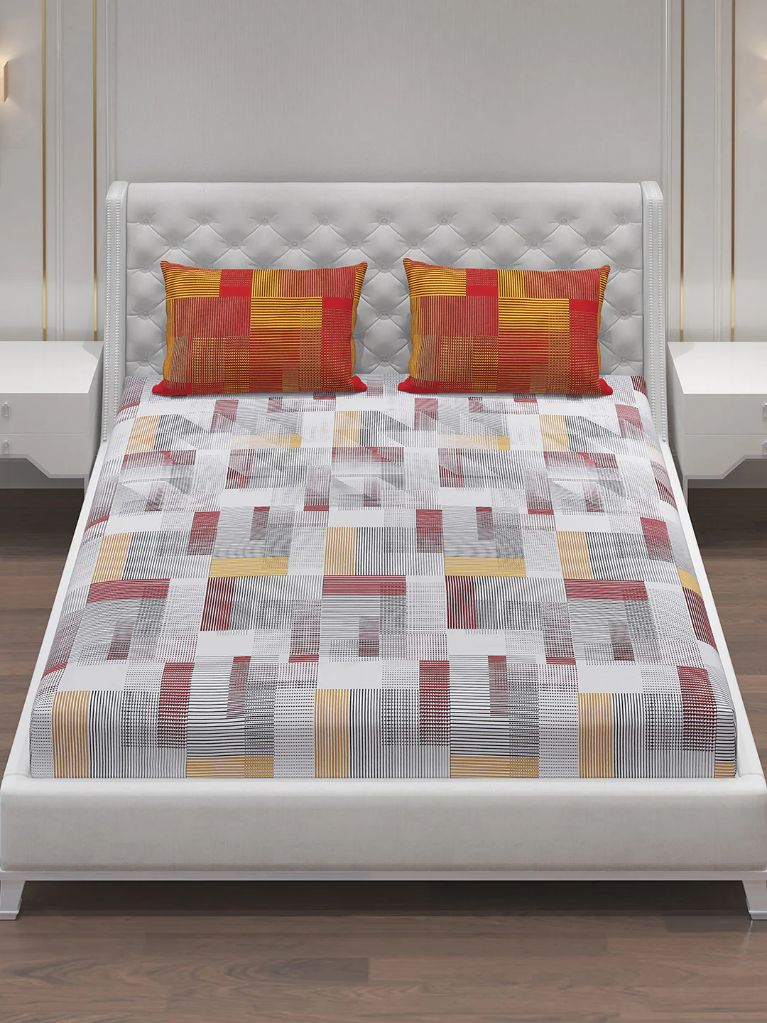 MOCA by Monte Carlo 104 GSM Cotton Double Bedsheet (2 Pcs Set) - Image 3