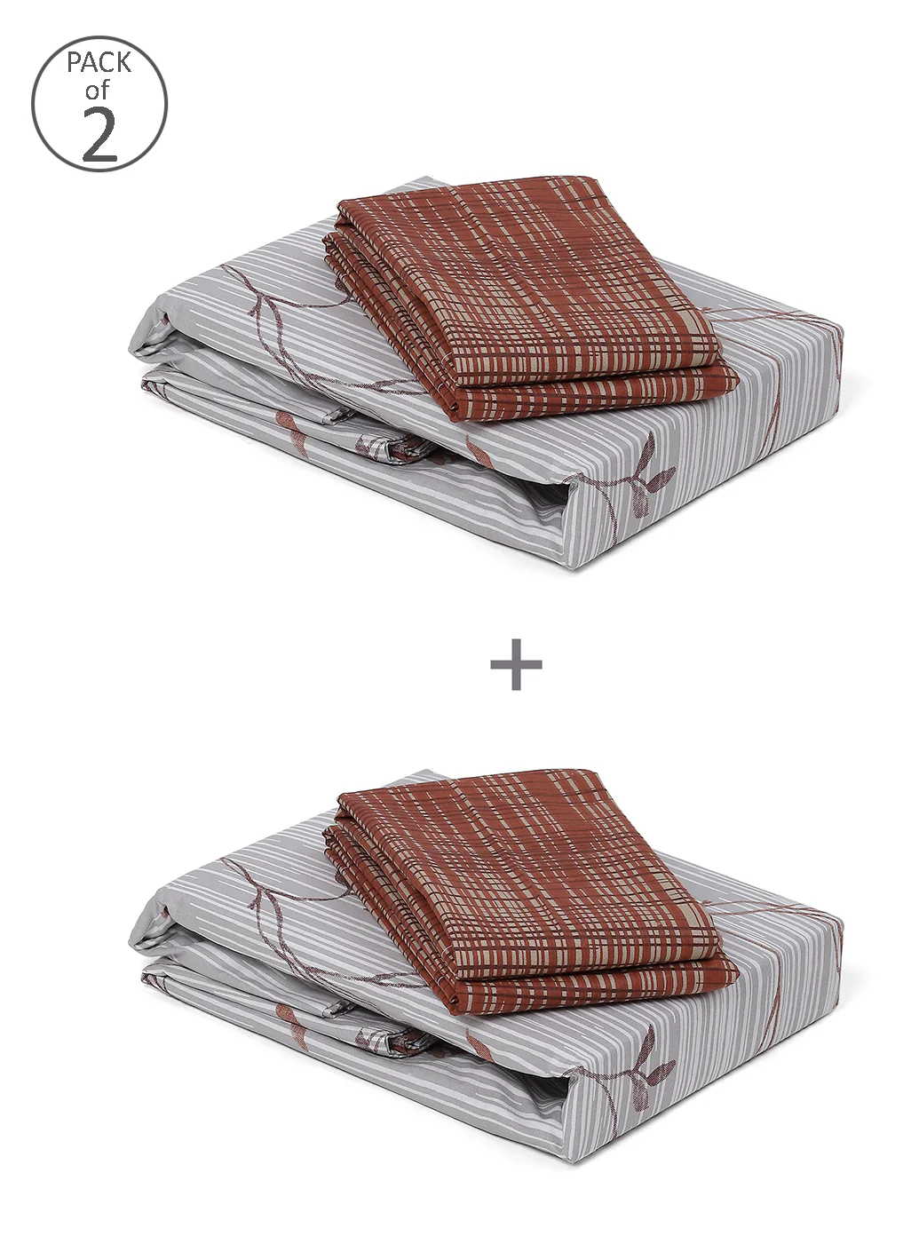 MOCA by Monte Carlo 104 GSM Cotton Double Bedsheet (2 Pcs Set) - Image 10