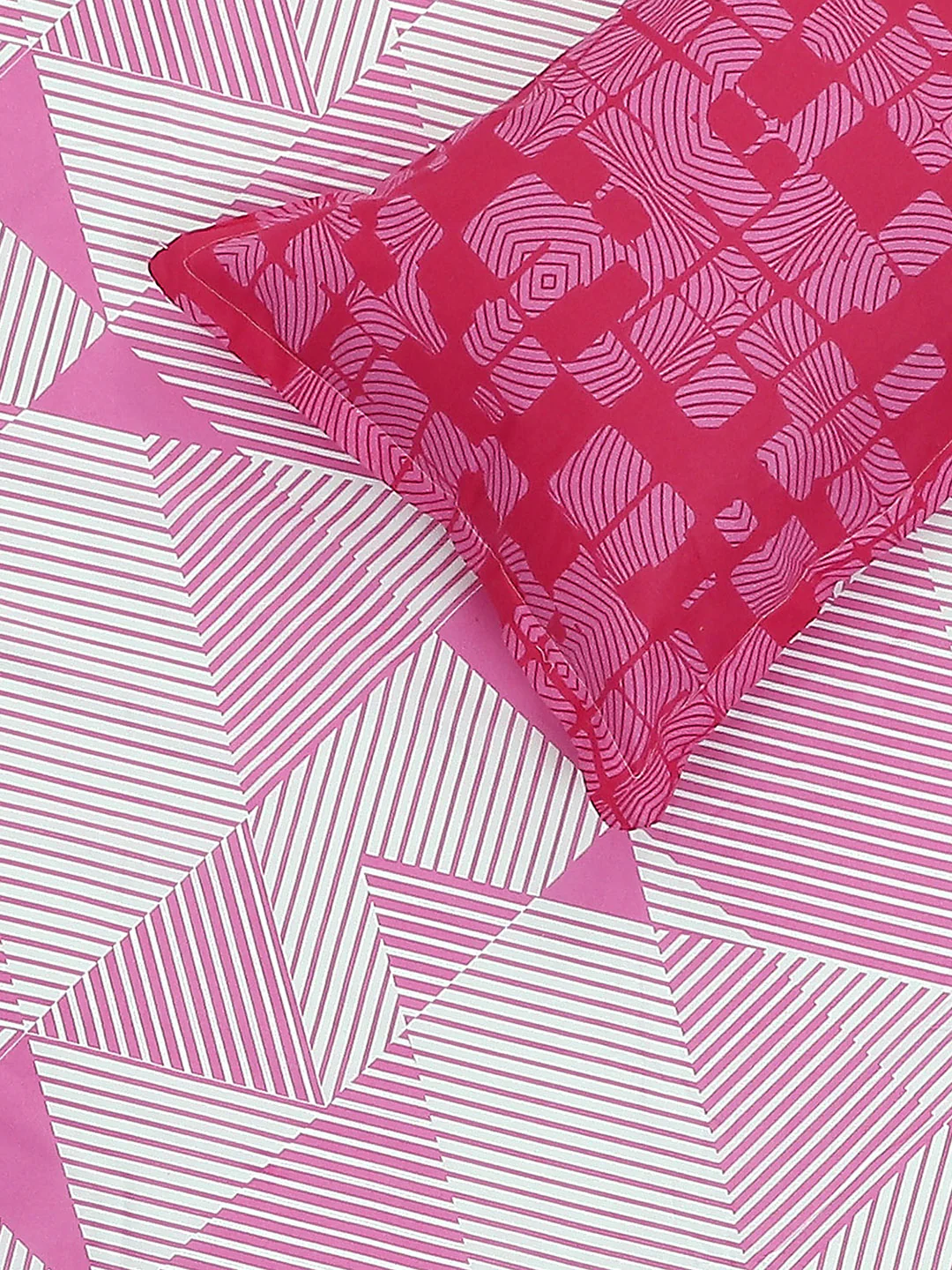 MOCA by Monte Carlo 104 TC Cotton Double Bedsheet with 2 Pillow Covers - Image 5