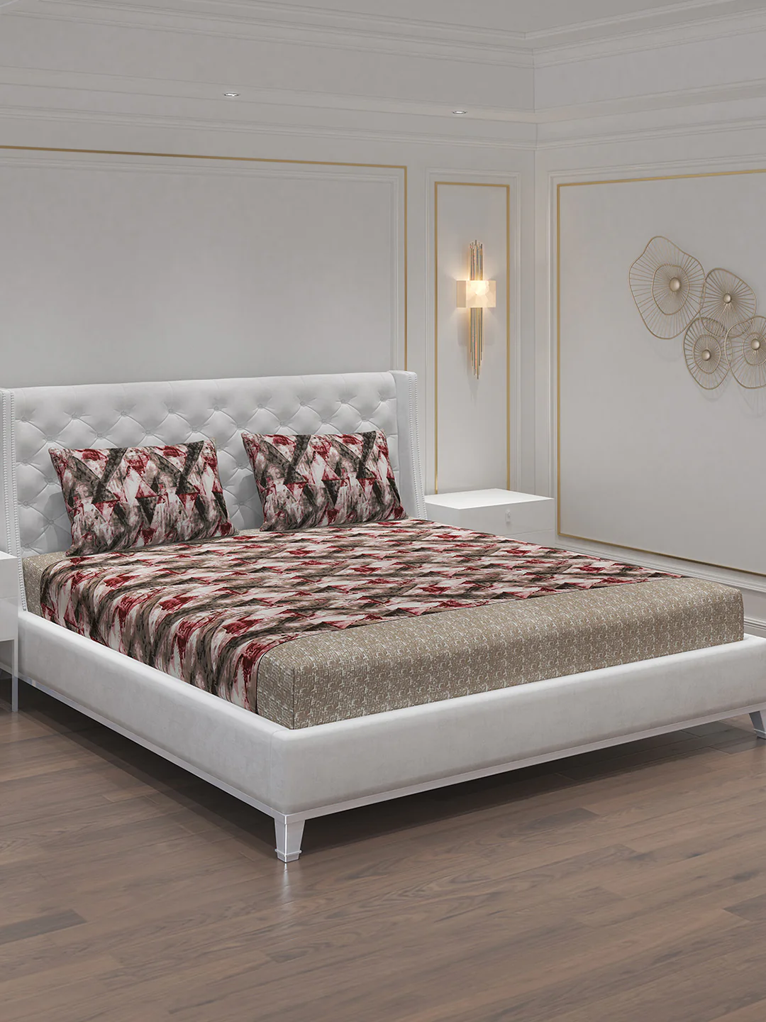 MOCA by Monte Carlo 120 GSM Microfibre Double Bedsheet With 2 Pillow Covers - Image 2