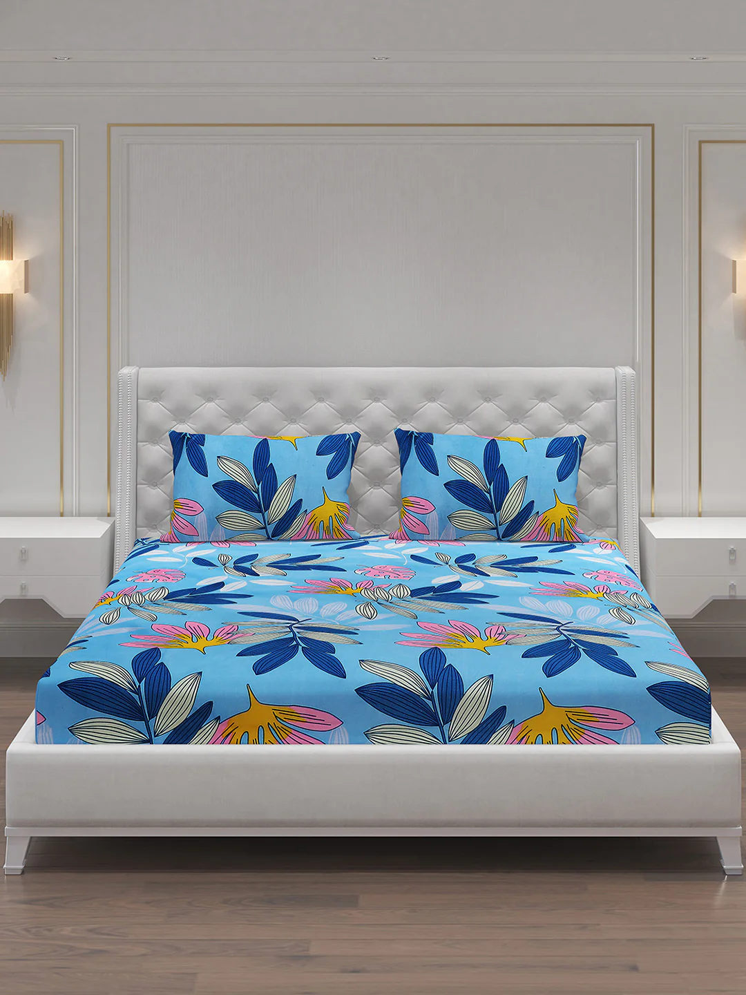 MOCA by Monte Carlo 120 GSM Microfibre Double Bedsheet with 2 Pillow Covers - Image 4