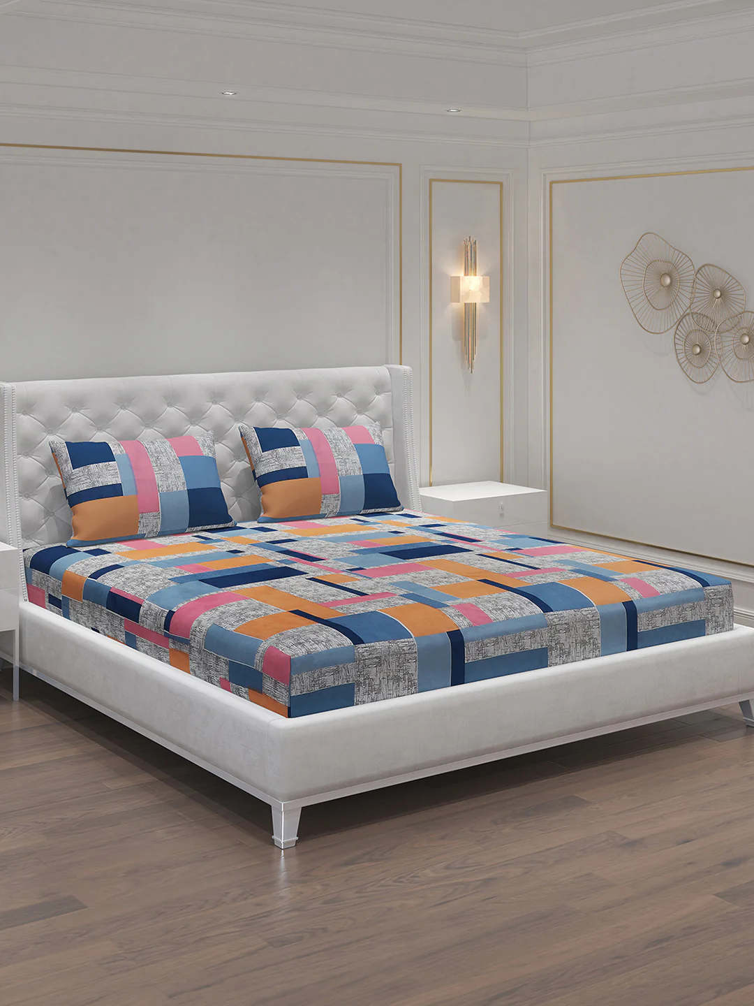 MOCA by Monte Carlo 120 GSM Microfibre Double Bedsheet with 2 Pillow Covers - Image 2