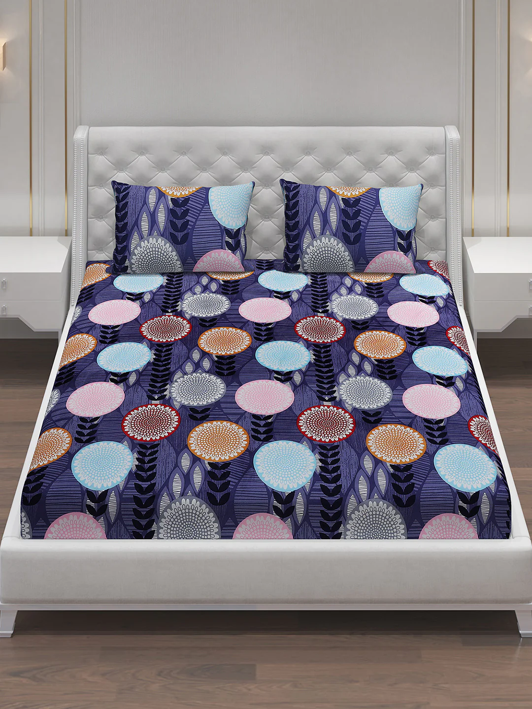 MOCA by Monte Carlo 120 GSM Microfibre Double Bedsheet with 2 Pillow Covers - Image 3