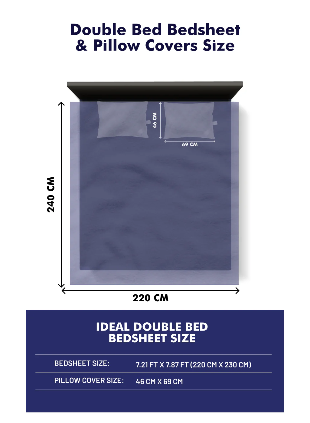 MOCA by Monte Carlo 120 GSM Microfibre Double Bedsheet With 2 Pillow Covers - Image 10