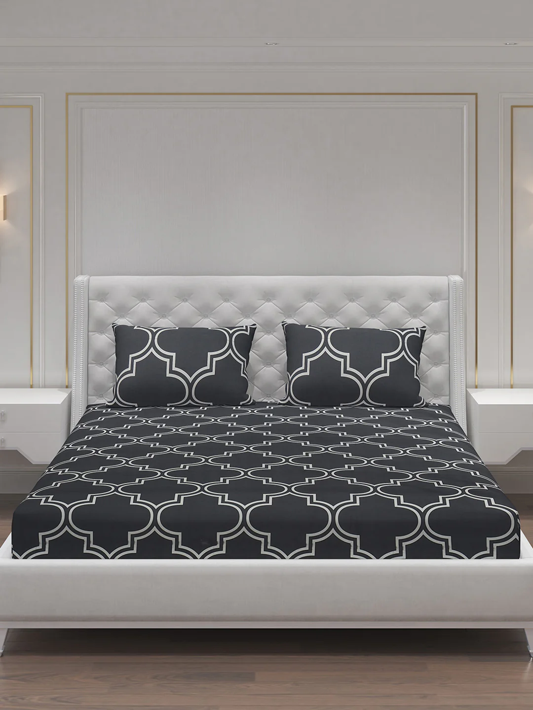 MOCA by Monte Carlo 120 GSM Microfibre Double Bedsheet With 2 Pillow Covers - Image 3