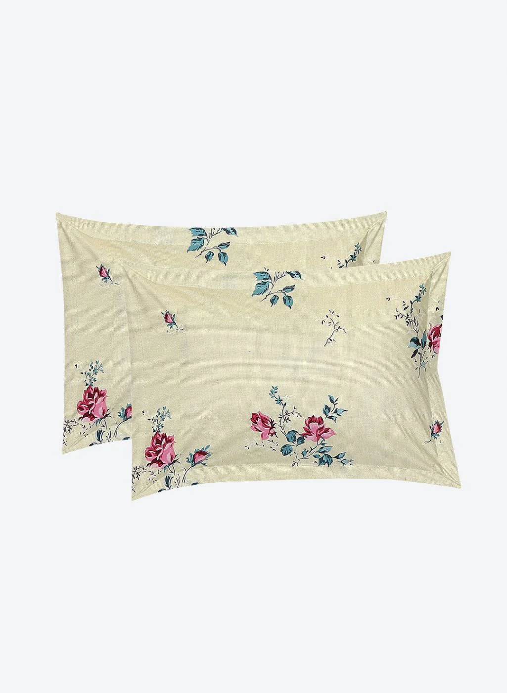 120TC Pure Cotton Queen Bedsheet with 2 Pillow Covers - Image 7