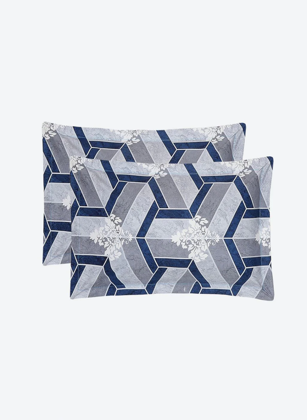 120TC Pure Cotton Queen Bedsheet with 2 Pillow Covers - Image 7