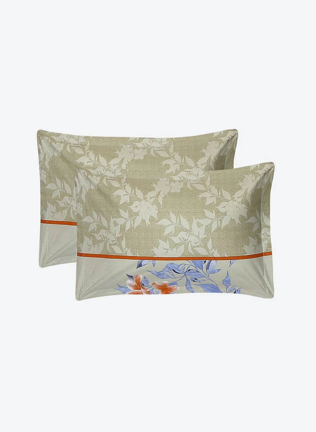 120TC Pure Cotton Queen Bedsheet with 2 Pillow Covers - Image 7