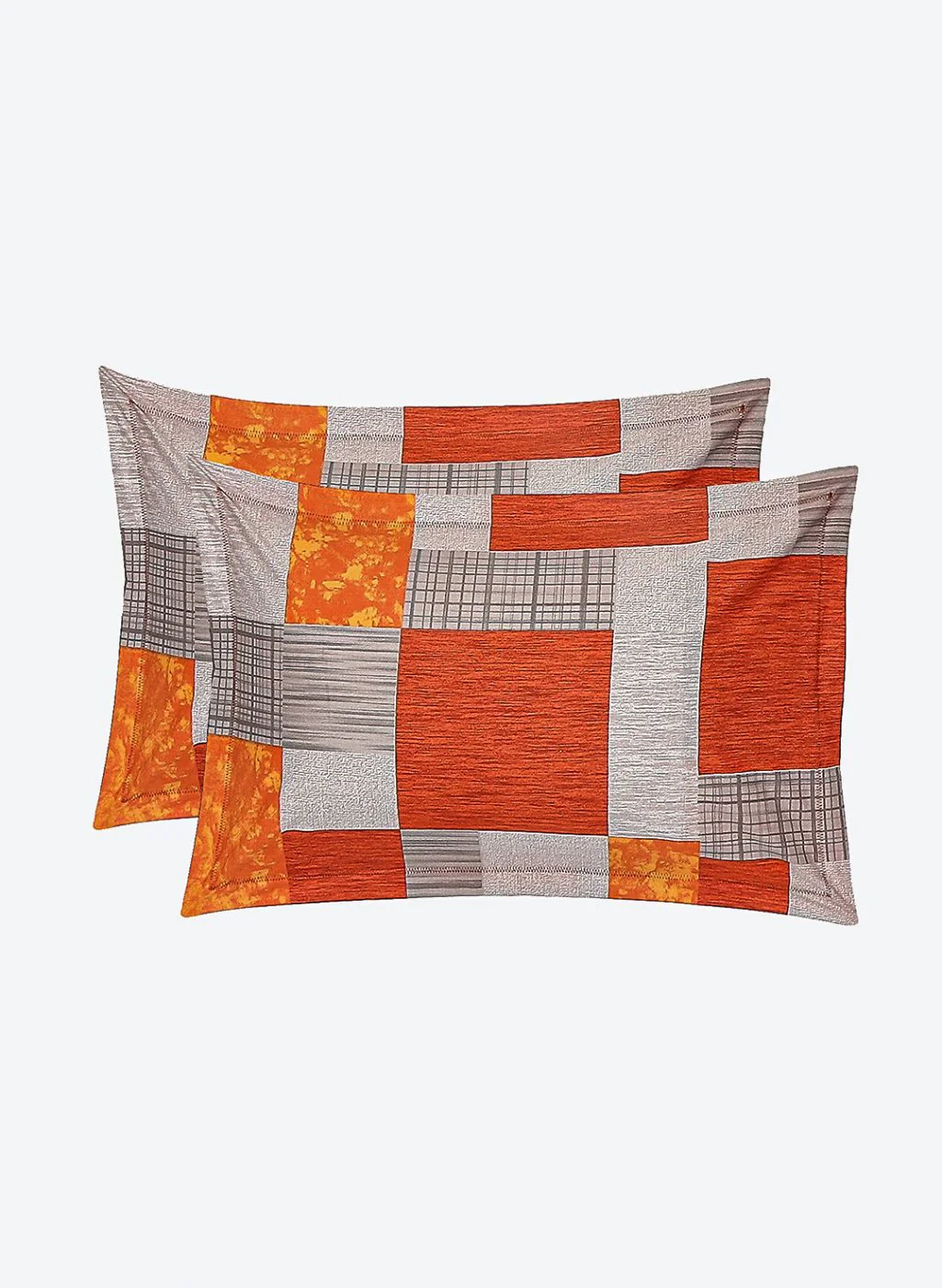 140TC Pure Cotton Queen Bedsheet with 2 Pillow Covers - Image 7