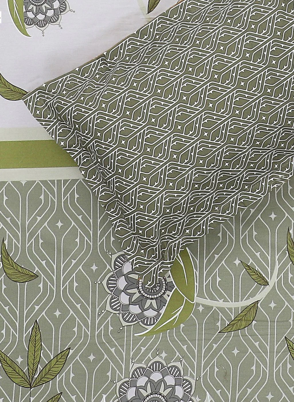 144TC Pure Cotton Single Bedsheet with 1 Pillow Covers - Image 5