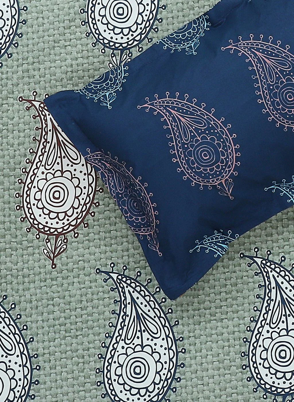 144TC Pure Cotton Single Bedsheet with 1 Pillow Covers - Image 5