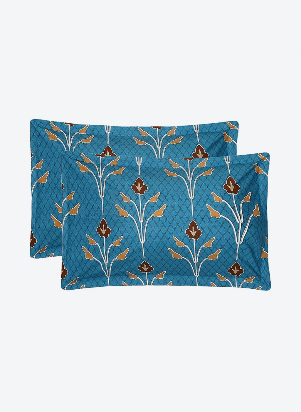 144TC Pure Cotton Single Bedsheet with 2 Pillow Covers - Image 7