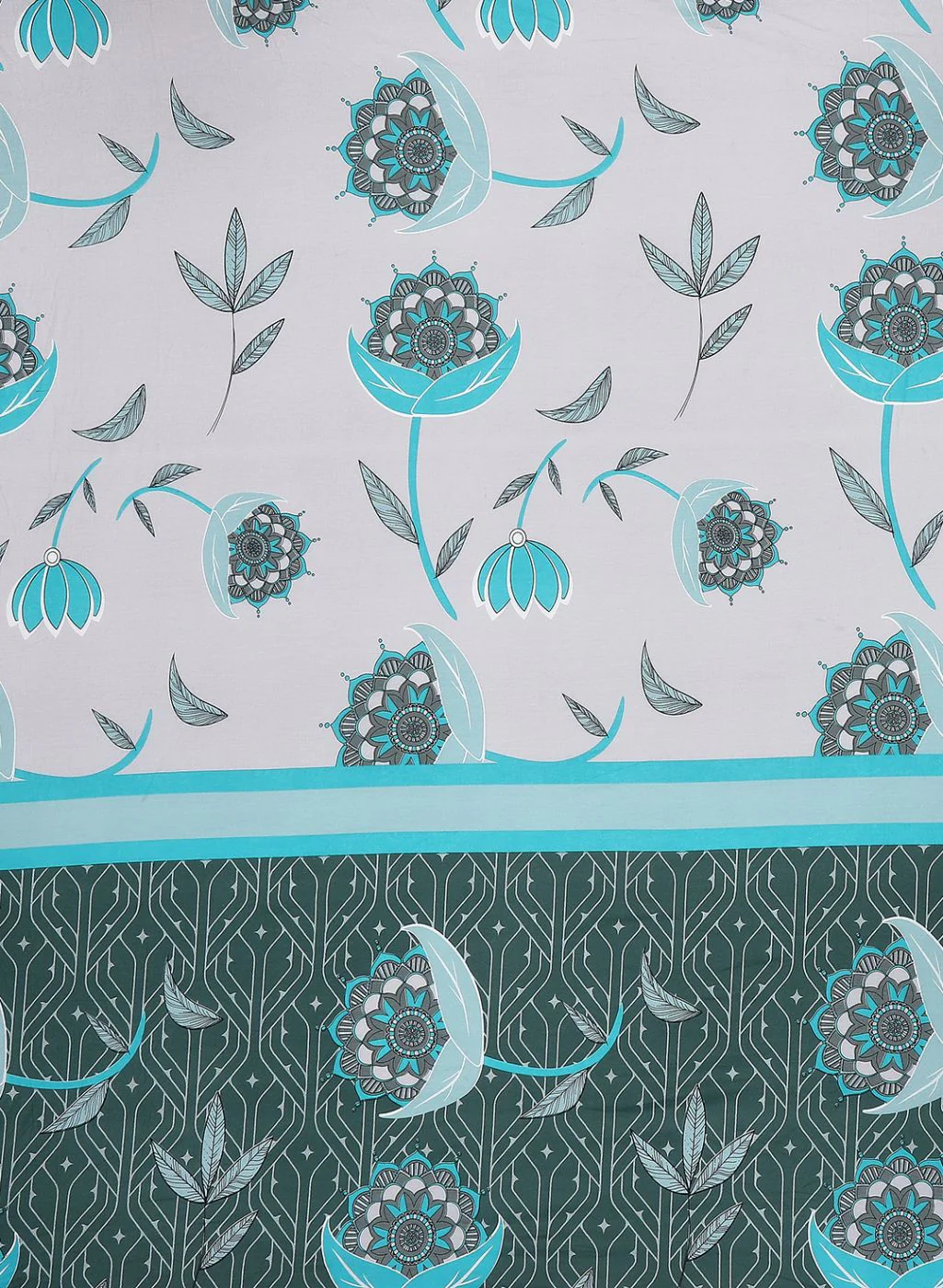 144TC Pure Cotton Single Bedsheet with 2 Pillow Covers - Image 6