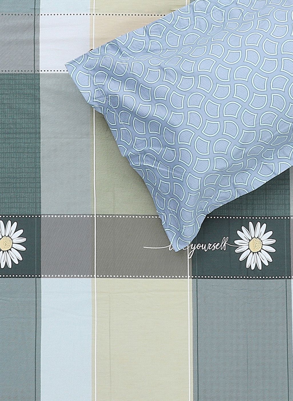 200TC Pure Cotton King Bedsheet with 2 Pillow Covers - Image 5