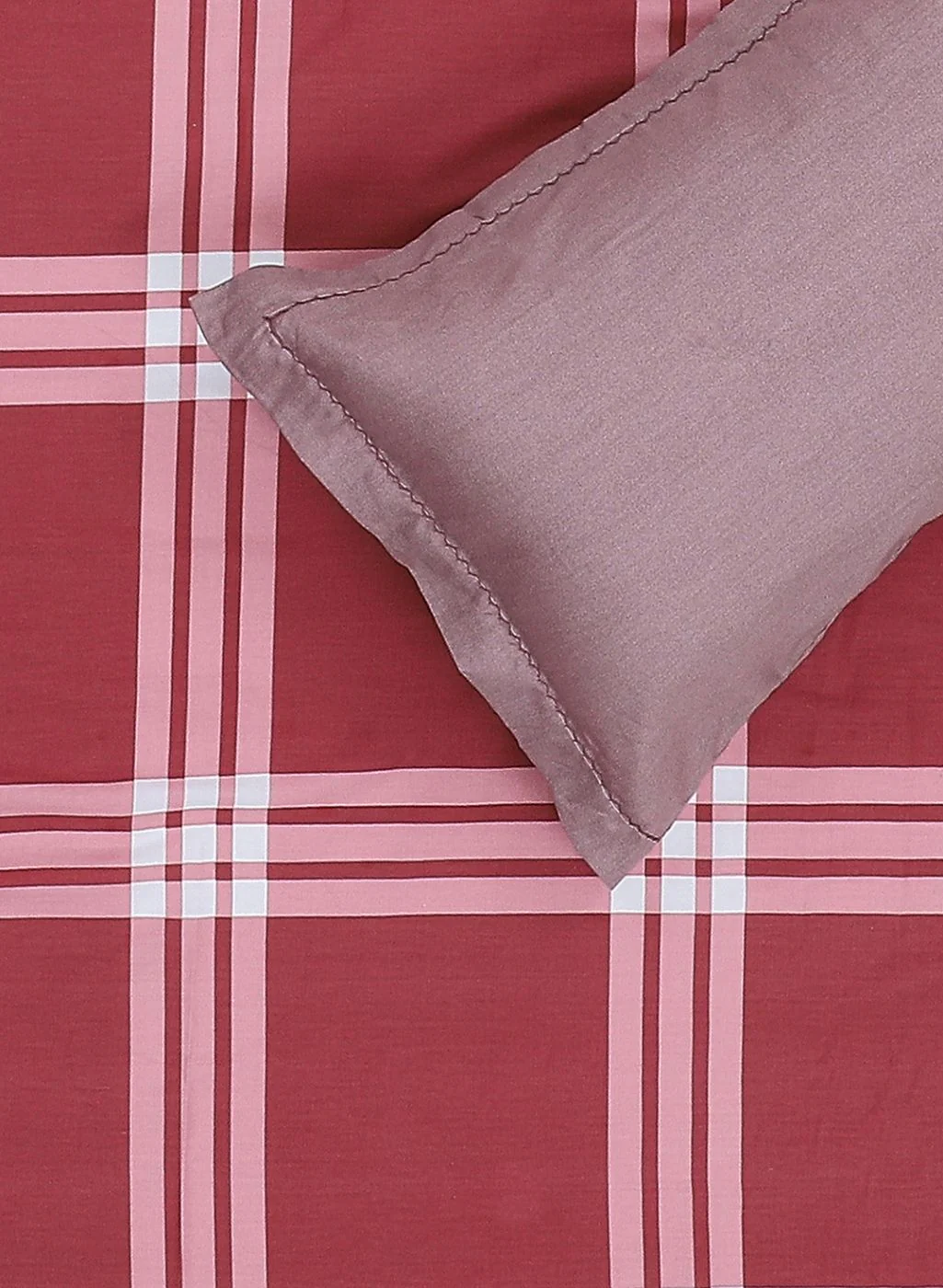 200TC Pure Cotton Queen Bedsheet with 2 Pillow Covers - Image 5