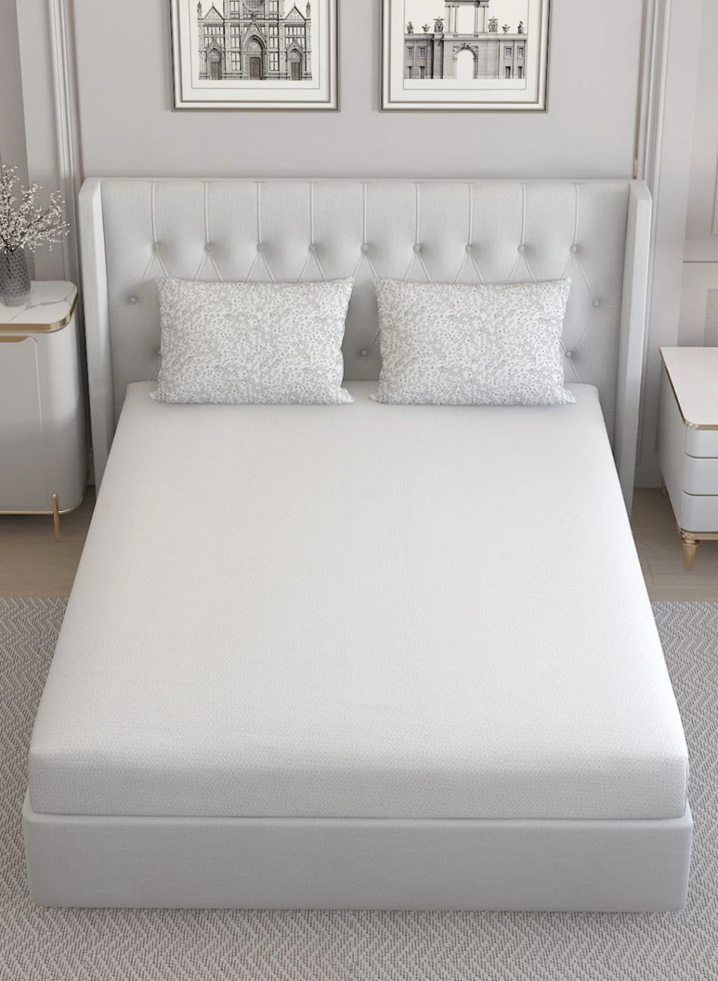 210TC Pure Cotton Queen Bedsheet with 2 Pillow Covers - Image 4