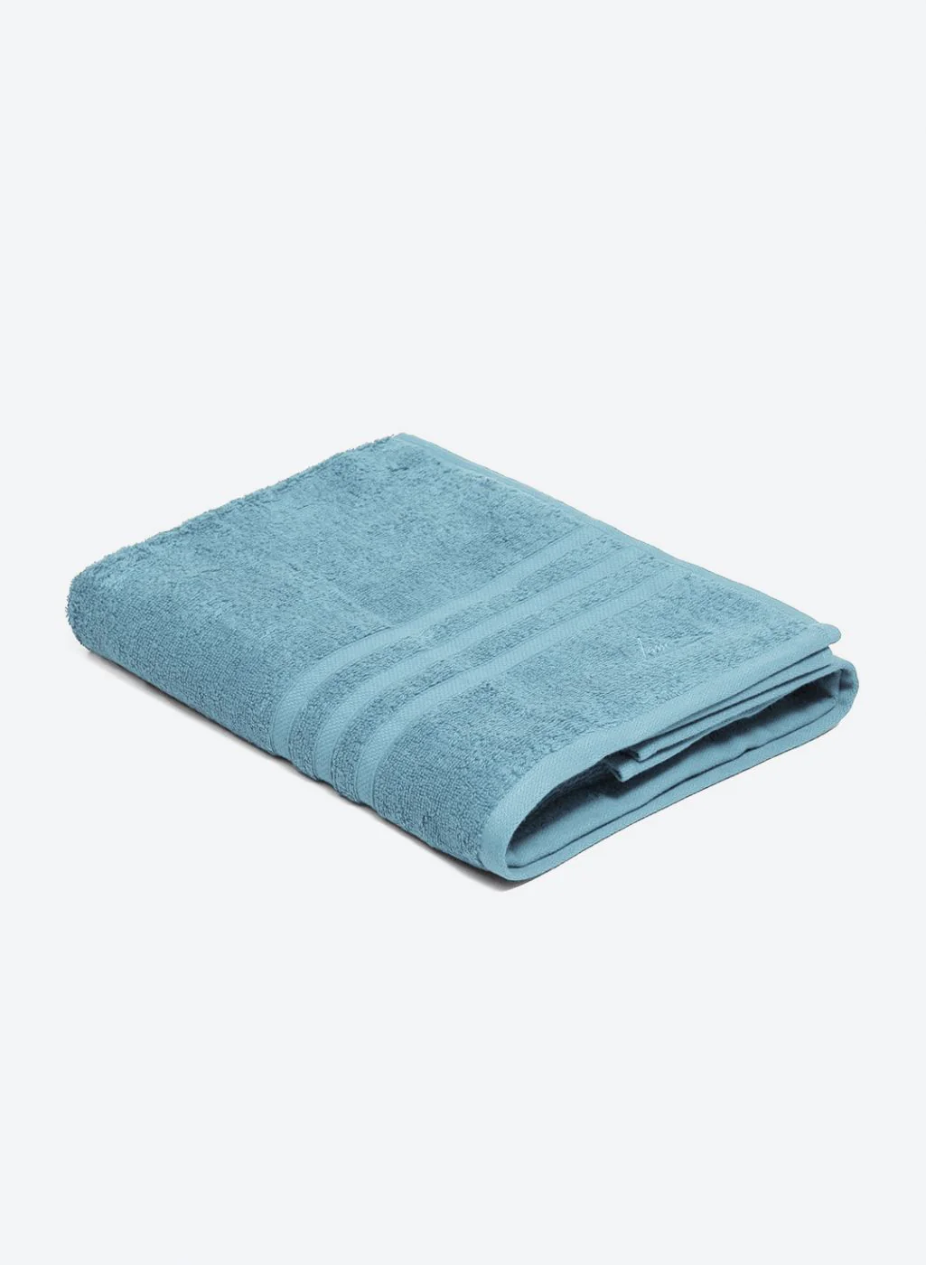 Aqua Blue Cotton 525 GSM Bath Towel - Image 2