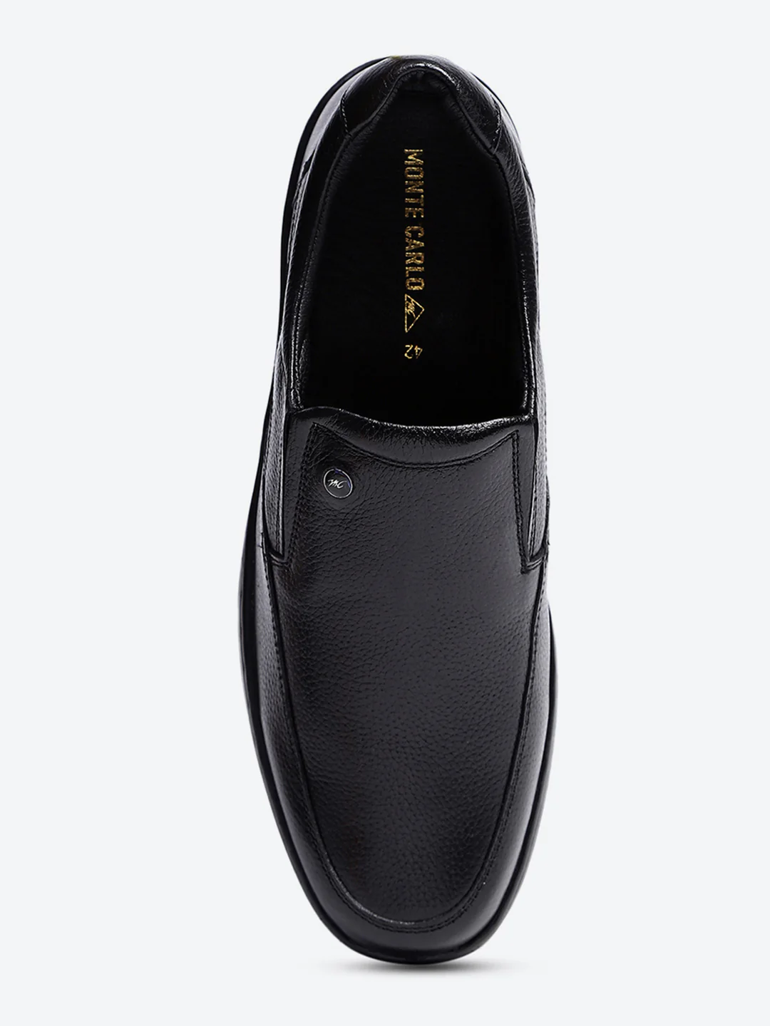 Monte Carlo Black Comfort Slip on Formal Shoes for Men - Image 6