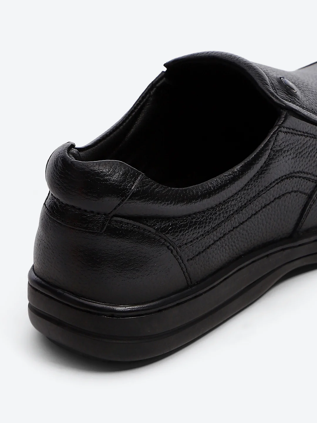 Monte Carlo Black Comfort Slip on Formal Shoes for Men - Image 9