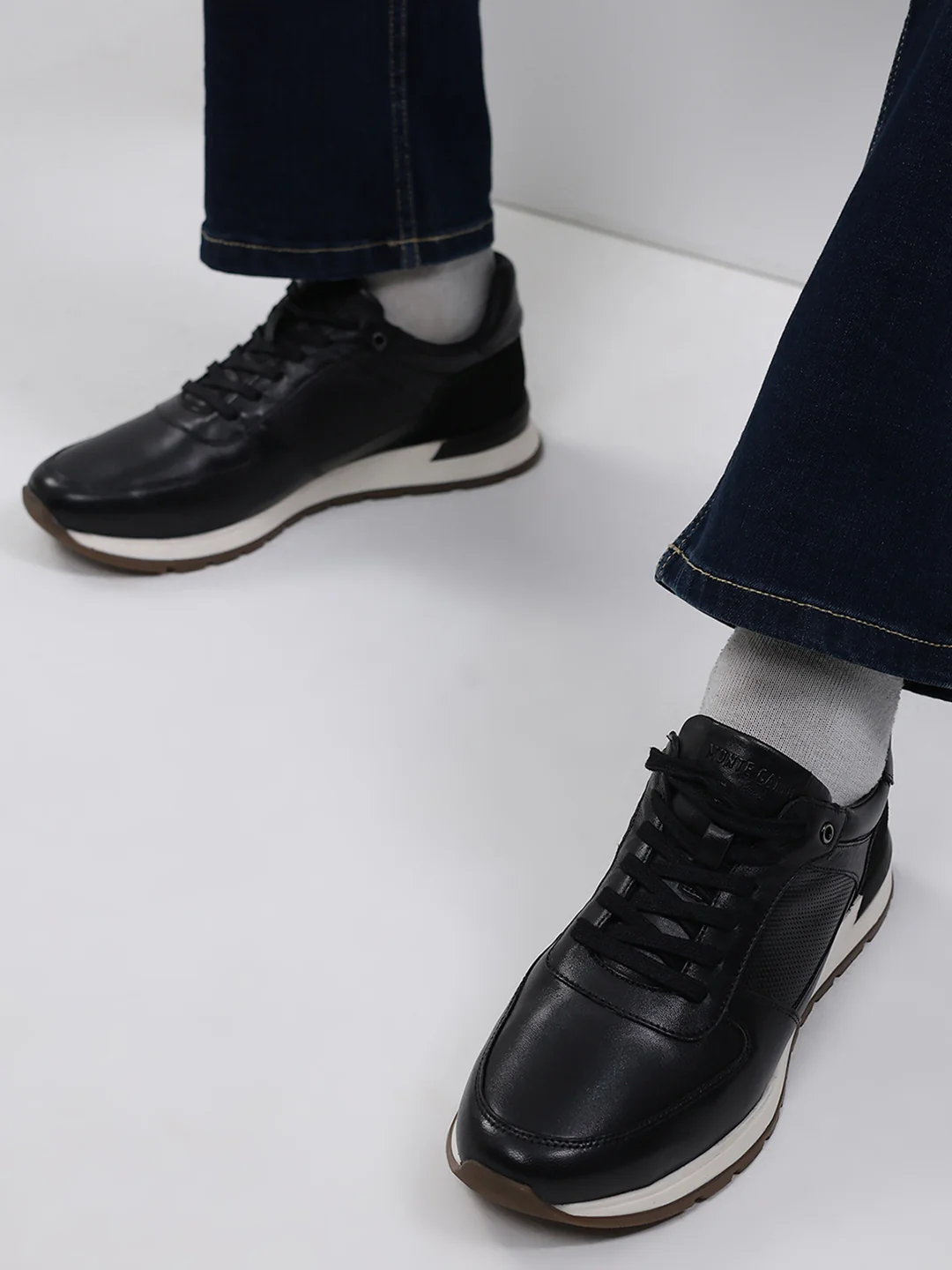 Monte Carlo Black Lace Up Low-Top Casual Sneaker Shoe for Men - Image 10