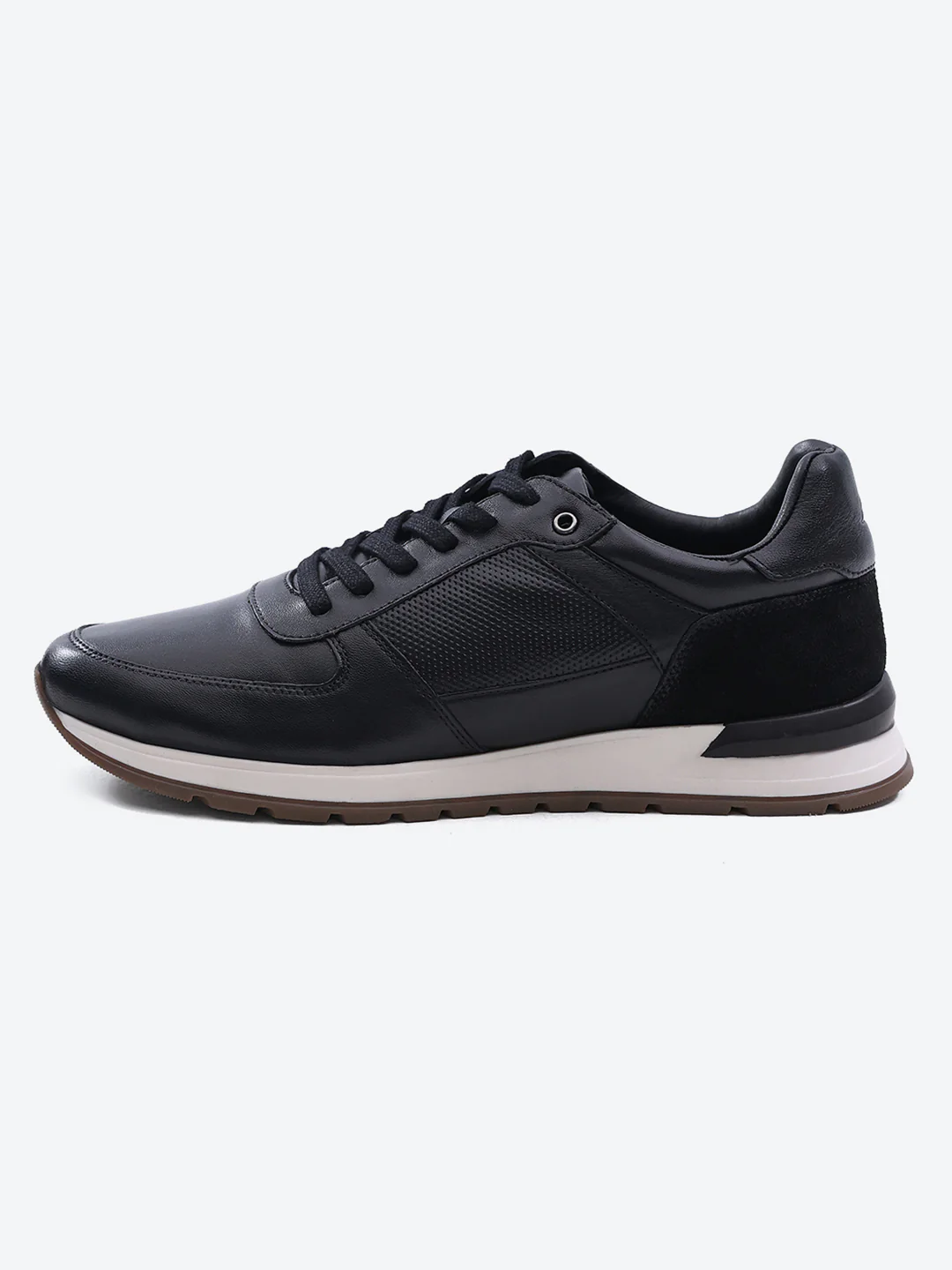 Monte Carlo Black Lace Up Low-Top Casual Sneaker Shoe for Men - Image 4