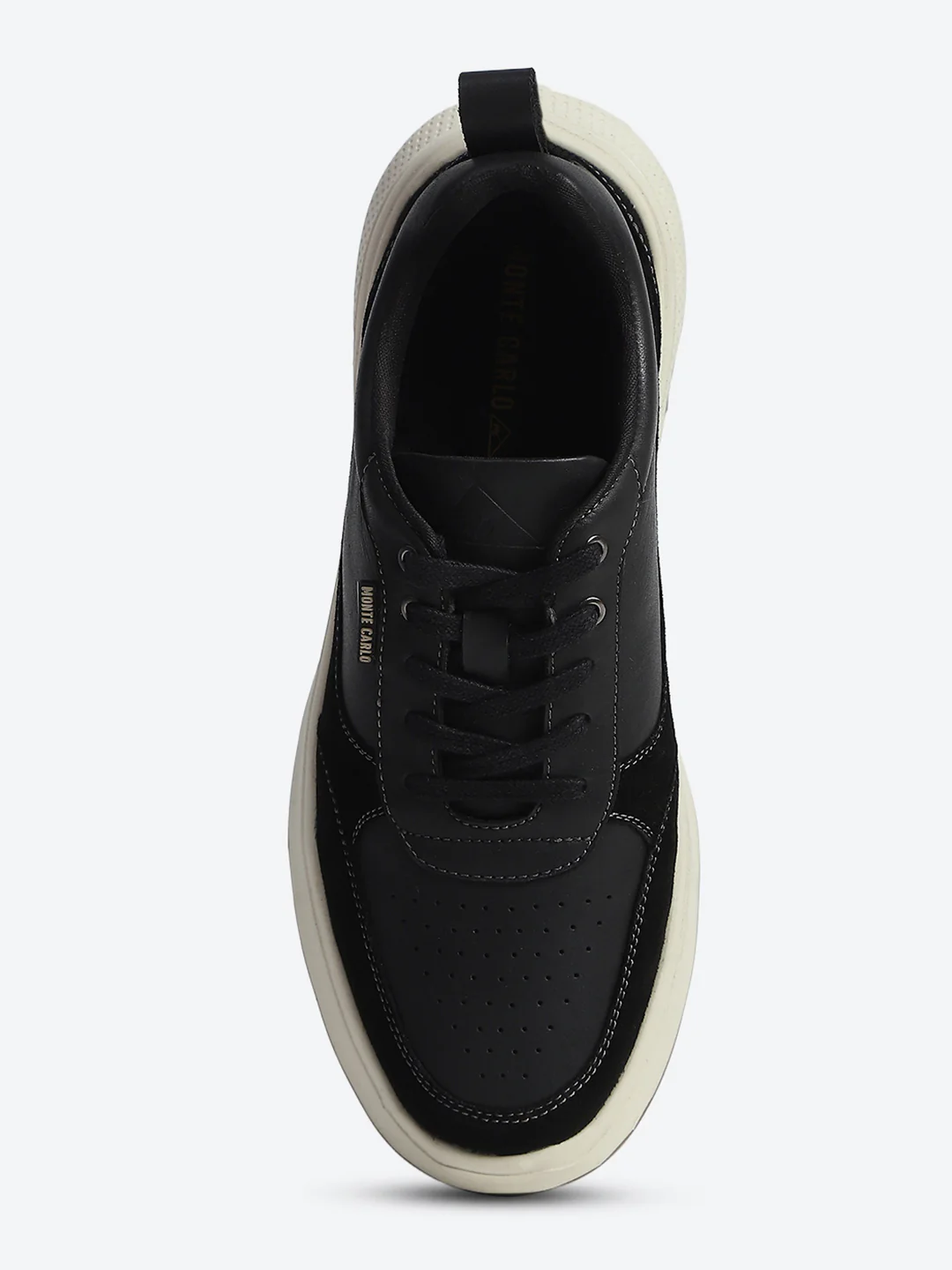 Monte Carlo Black & Taupe Comfort Casual Sneakers for Men - Image 6